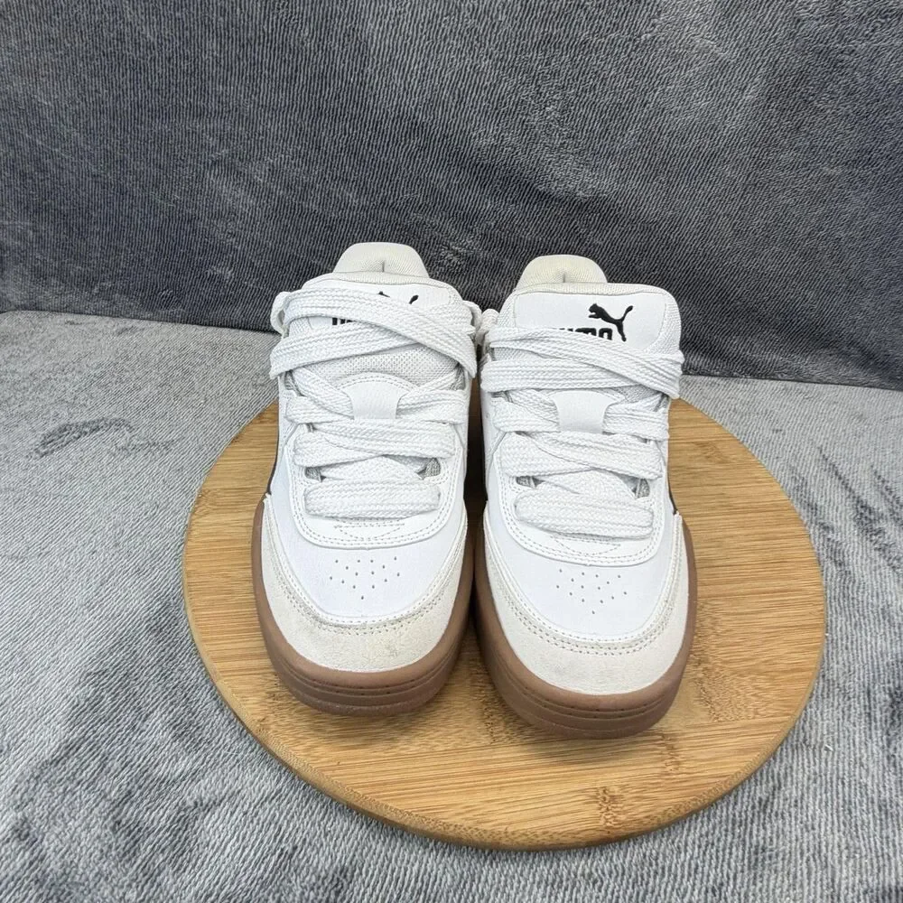 Puma Shoes Mens Size 7.5 White Black Gum Low Top Walking Sneakers 400497-01